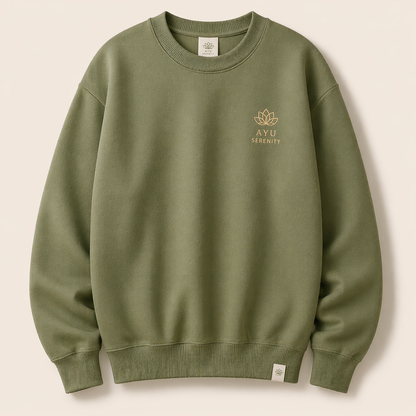 Ayu Serenity Essential Sweater – Lotus Tea Edition