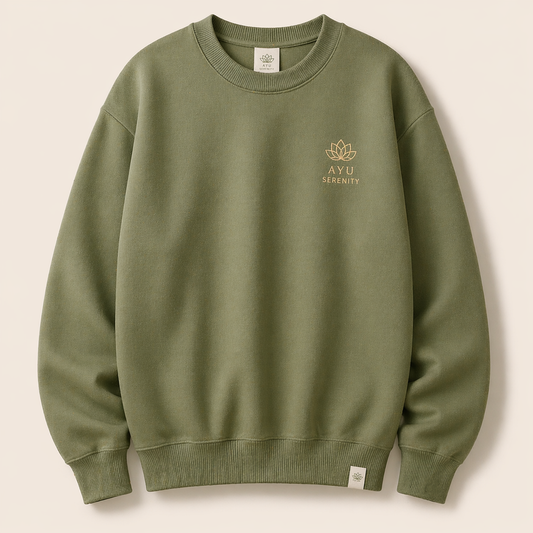 Ayu Serenity Essential Sweater – Lotus Tea Edition