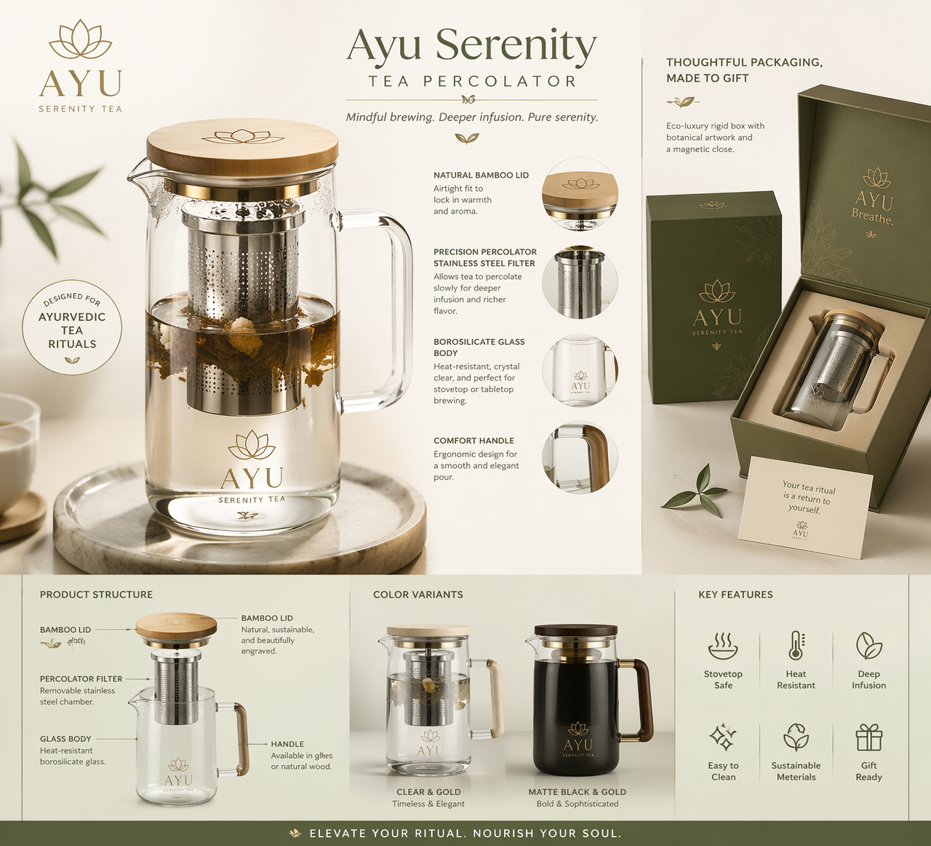 Ayu Serenity Ritual Tea Percolator